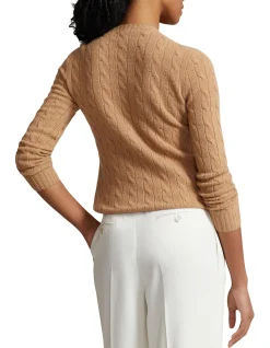 CABLE-KNIT WOOL-CASHMERE SWEATER