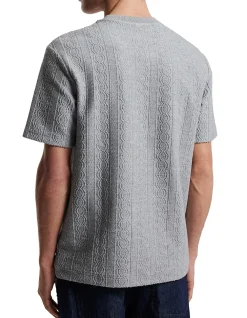 CABLE TEXTURED T-SHIRT