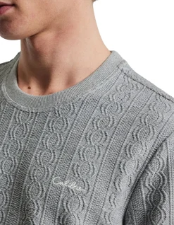 CABLE TEXTURED T-SHIRT