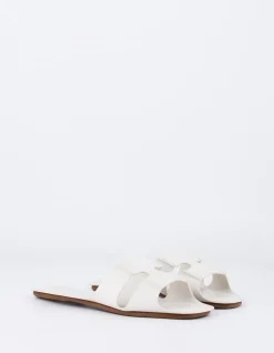 CALF FLAT SANDAL