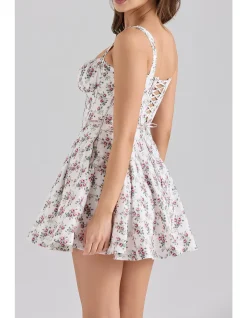 CALIA STRETCH COTTON MINI DRESS