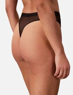 CALVIN KLEIN SHEER MESH THONG