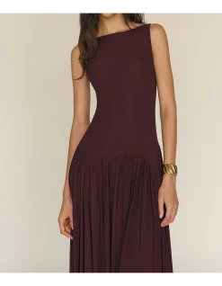 CAMELLA HIGH NECK MAXI DRESS