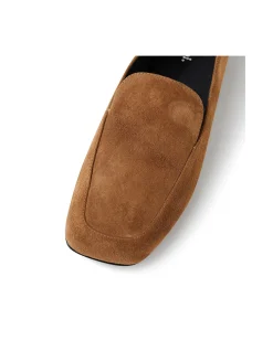 Cammie Square Toe Suede Loafers