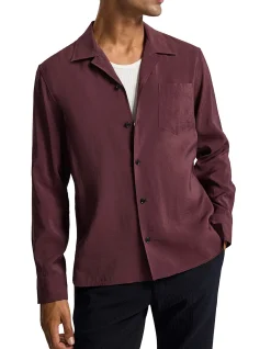 CAMP COLLAR LS SHIRT