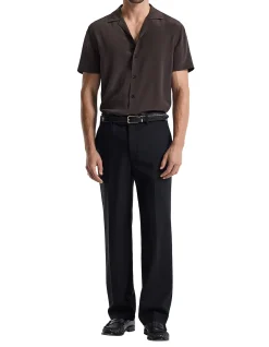 CAMP COLLAR SILK SS SHIRT