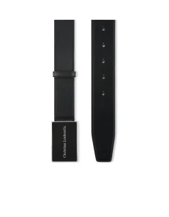 CANOPY BELT 35MM CALF PARIS BLACK/SILVER