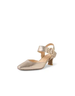 Caris Buckled Strap Mid Heel Mary Jane Shoes