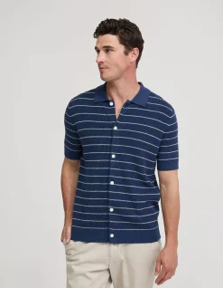 CARLOS STRIPE KNITTED SHIRT