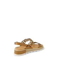 Carola Laser Cut Platform Strap Sandals
