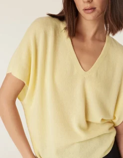 CASHMERE V-NECK RELAXED TOP