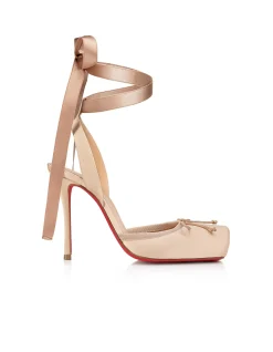 CASSIA LACE UP 100 CREPE SAT/GG/LINING BLUSH/LIN BLUSH