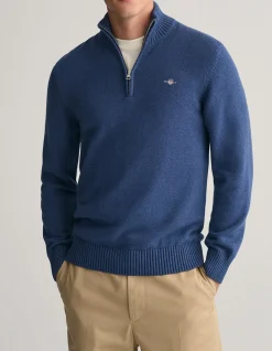 Casual Cotton Half-Zip Knit