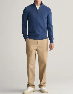 Casual Cotton Half-Zip Knit