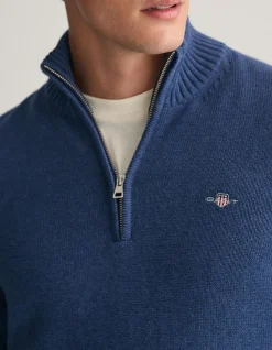 Casual Cotton Half-Zip Knit