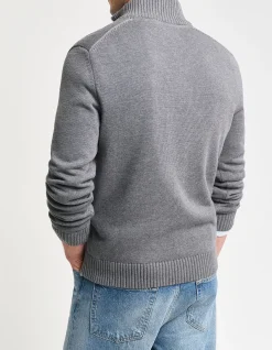 Casual Cotton Half-Zip Knit
