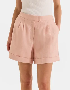 CELINE LINEN SHORTS