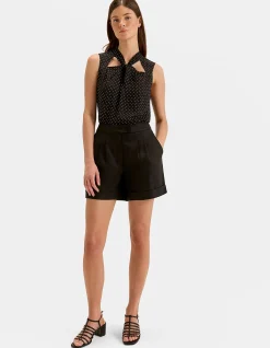 CELINE LINEN SHORTS
