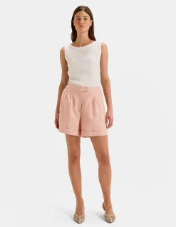 CELINE LINEN SHORTS