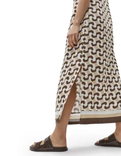 CHAIN GEO MAXI DRESS