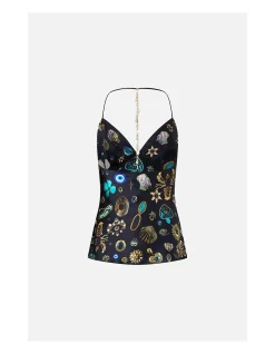 CHAIN DETAIL BIAS CAMI