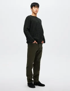 Chain Knit Cable Crew