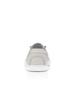 CHAMBELIBOAT DONNA FLAT CALF NUBUCK RETOURNE DS ALBATRE