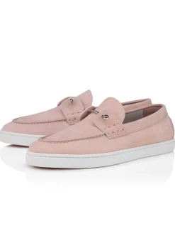 CHAMBELIBOAT DONNA FLAT CALF NUBUCK RETOURNE DS VINTAGE ROSE