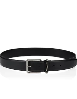 CHAMBELISS BELT 35 MM CALF PARIS BLACK/SILVER