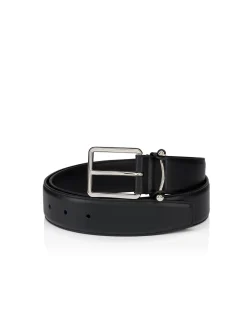 CHAMBELISS BELT 35 MM CALF PARIS BLACK/SILVER