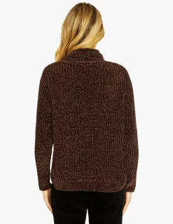 Charlie Chenille Cowl Neck Knit Pullover