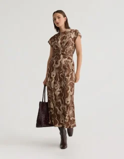 CHARLOTTE PRINTED TWILL DRESS