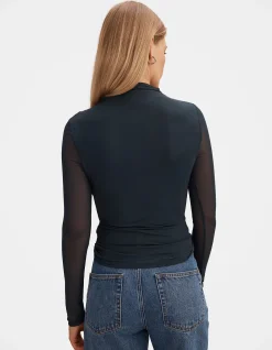 CHARLOTTE HIGH NECK LONG SLEEVE TOP