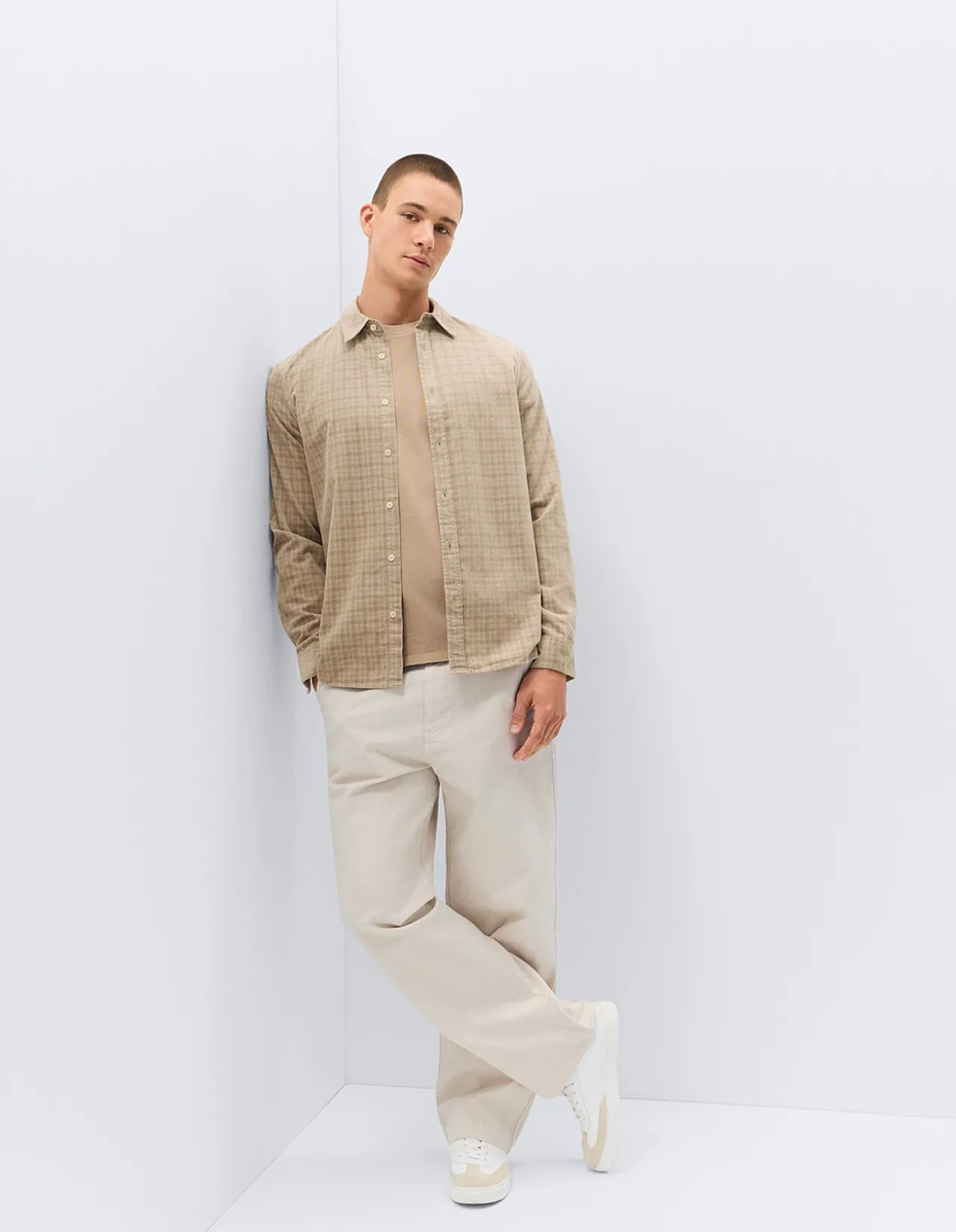 CHECK CORD REGULAR FIT SHIRT