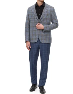 Check Patch Pocket Wool Sport Coat