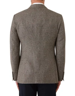 CHECK MERINO BLAZER