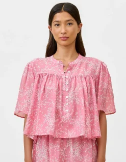 Cheri Blossom Gathered Top