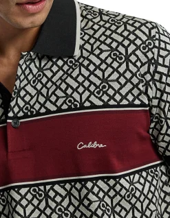 CHEST PANEL JACQUARD POLO
