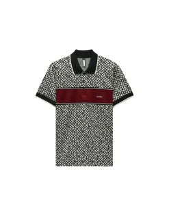 CHEST PANEL JACQUARD POLO