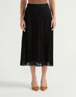 CHIFFON PLEATED SKIRT