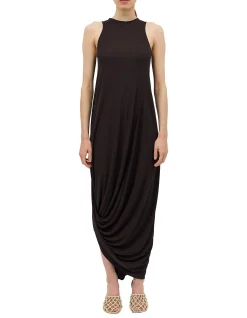 CHOCOLATE JERSEY RELEASE DRESS