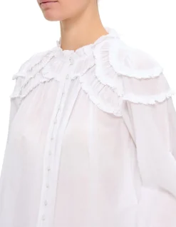 CHRISTA STAND COLLAR BLOUSE