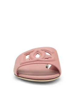 Ciabatta Vitello Liscio Logo Slide Sandals