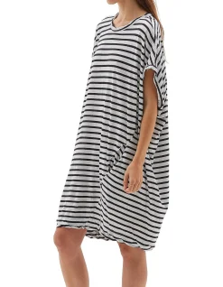 Circle Organic Cotton Jersey Mini Dress