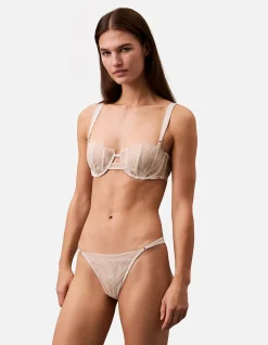 CK BLACK BRIDAL STRING THONG