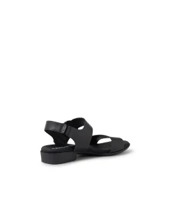 Clariss Black Leather Sandals