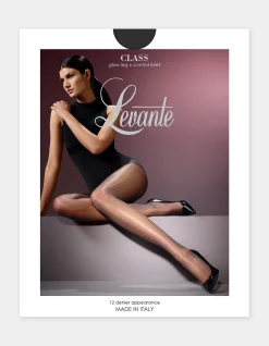 Class Control Brief Sheer Pantyhose 12D