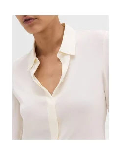 Classic Fitted Silk Shirt