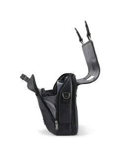 Classic Leather Flapover 32cm Black