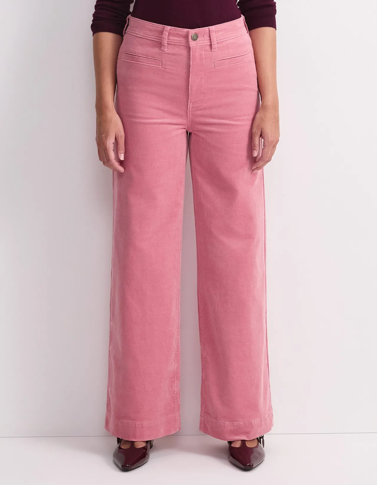 Cleo High Rise Cord Wide Leg Jean